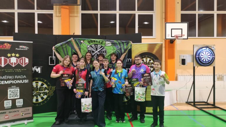 RBJC “Auseklis” šautriņmešanas pulciņa dalība Prodarts.lv Latvijas Jauniešu Darts Līgas 2025 – Rubene (9. posmā)