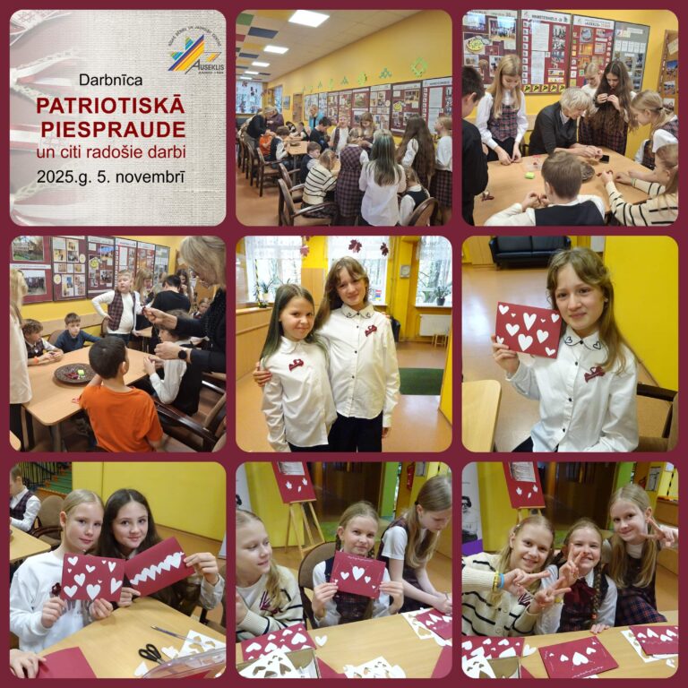 Darbnīca “Patriotiskā piespraude un citi radošie darbi”