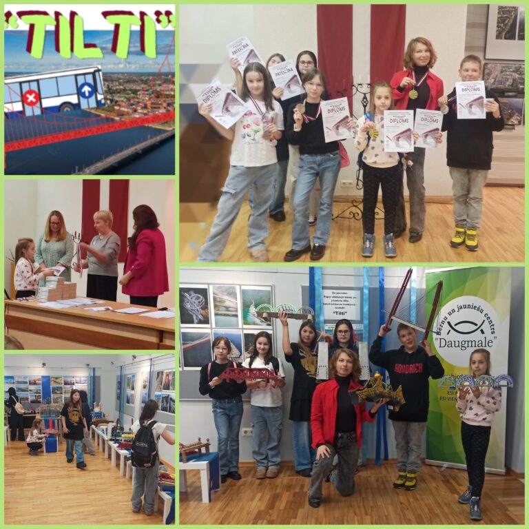 Panākumi tiltu konstruēšanas konkursā “Tilti”