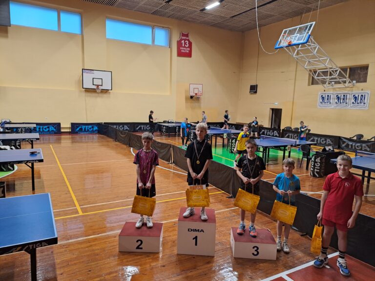 RBJC “Auseklis” galda tenisa pulciņa dalība Latvijas 2025./2026. g. sezonas jaunatnes Insports.lv kausa izcīņas sacensību II. Posmā