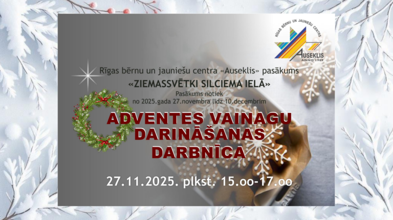 Adventes vainagu darināšanas darbnīca