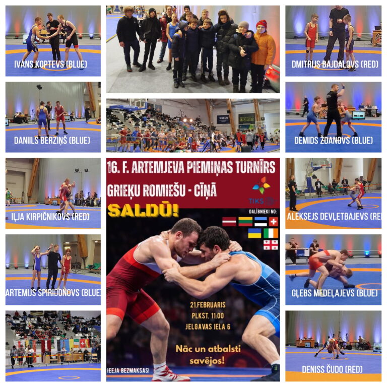 Saldus novada atklātās meistarsacīkstes un U11 Latvijas kausa etaps, 16. F. Artemjeva piemiņas turnīrs grieķu romiešu – cīņā