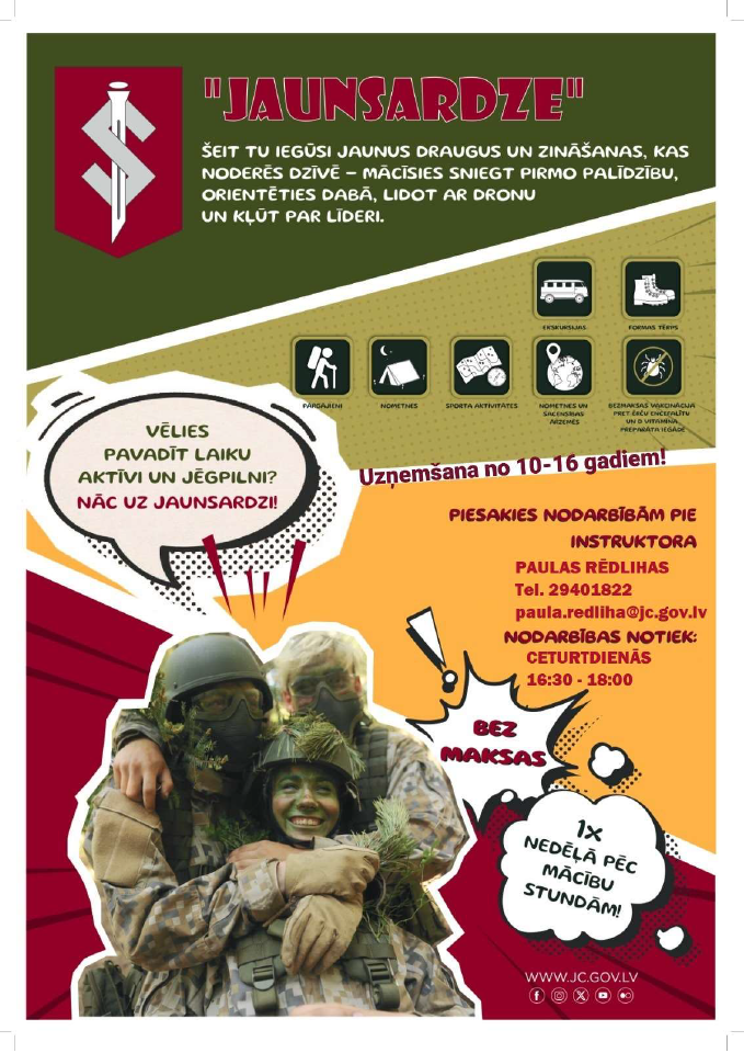 Aicinām pievienoties Jaunsardzei!
