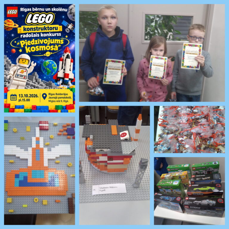 ”Piedzīvojums kosmosā” Lego konkursa dalībnieku fantāzijās